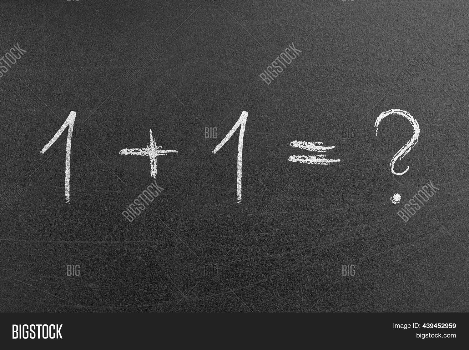 1 Plus 1 Math Equation Image & Photo (Free Trial) | Bigstock