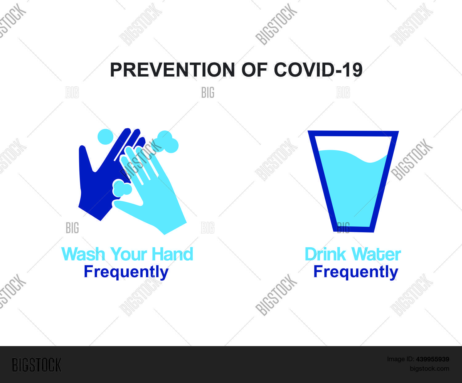 Two Step Precautions Two Step Prevent Vector & Photo (Free Trial) | Bigstock