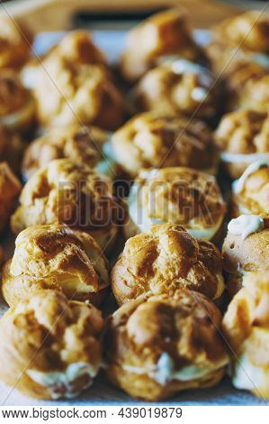 The Iconic Cream Puffs, Beloved Pasterie Filled With Vanilla.
