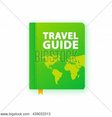 Travel Guide Book Icon. Vector Stock Illustration.