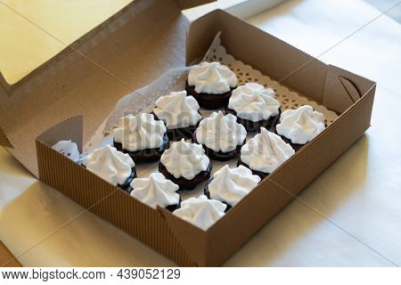 marshmallow sweet postre close up