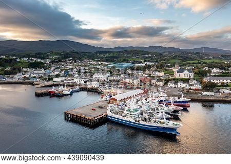 Killybegs, Ireland - October 13 2021 - Killybegs Is The Most Important Fishing Port In Ireland