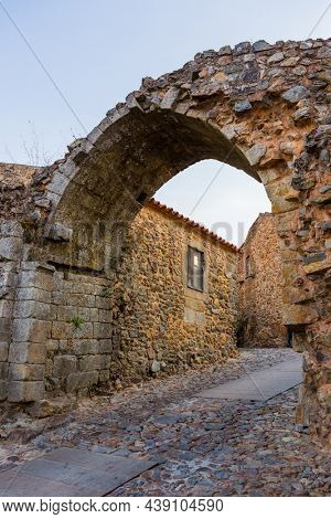 Entrance of Castelo Rodrigo historic village in Figueira de Castelo Rodrigo, Guarda, Portugal