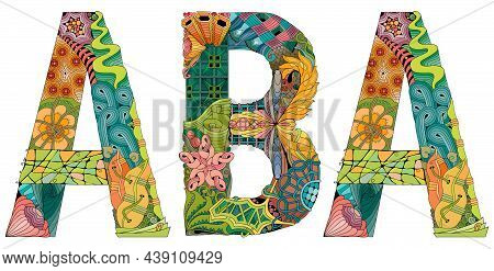 Hand-painted Art Design. Illustration Aba City For T-shirt Design, Tattoo And Other Decorations