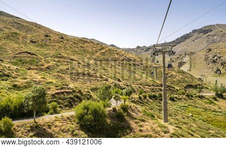 Cable Car From Ski Resort Sierra Nevada Through Sierra Nevada National Park, Spain