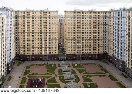 Saint-petersburg, Russia - Sep 07, 2020: Modern Luxury Residential Complex On The Outskirts Of A Lar