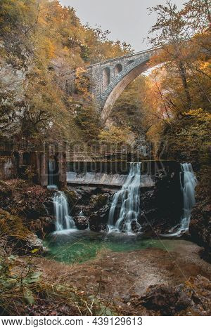 Vintgar Gorge (soteska Vintgar) In Triglav National Park In Slovenia