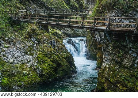Vintgar Gorge (soteska Vintgar) In Triglav National Park In Slovenia