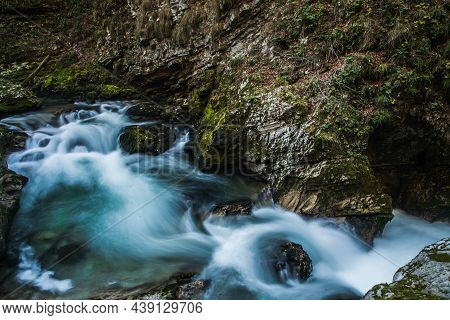 Vintgar Gorge (soteska Vintgar) In Triglav National Park In Slovenia