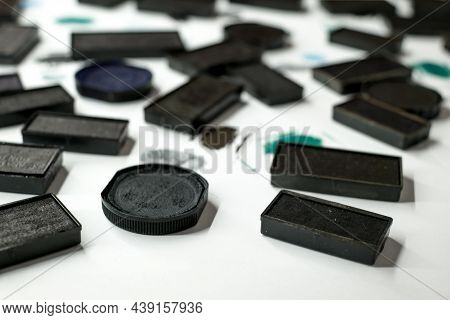 Used Stamp Pad Ink Cartridge