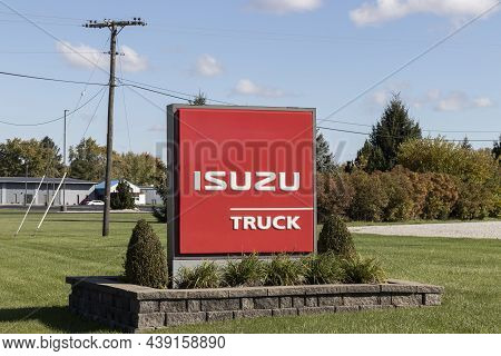 Isuzu Motors Truck Dealership. Isuzu Is A Japanese Commercial Vehicle And Diesel Engine Manufacturer
