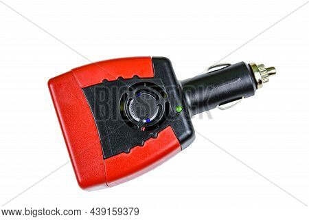 Car Inverter Dc To Ac Isolated On White Background