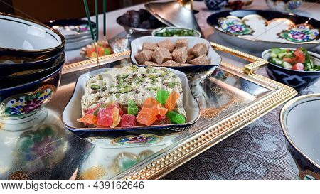 Celebrating A Muslim Holiday. Dinner At Eid Al-adha