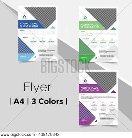 Business Flyer With Abstract Elements