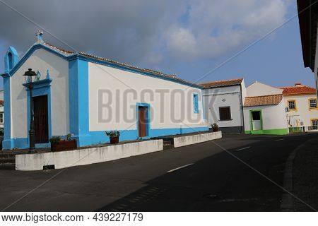 Ermida Nossa Senhora De Guia In Praia, Graciosa Island, Azores. High Quality Photo