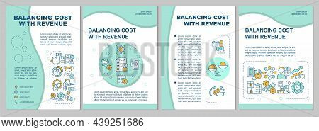 Balancing Cost With Revenue Mint Brochure Template. Operation Management. Flyer, Booklet, Leaflet Pr