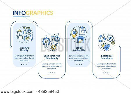 Operations Management Metric Vector Infographic Template. Production Presentation Outline Design Ele