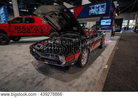 1969 Ford Shelby Gt500 Convertible Showcased At The Sema Show.