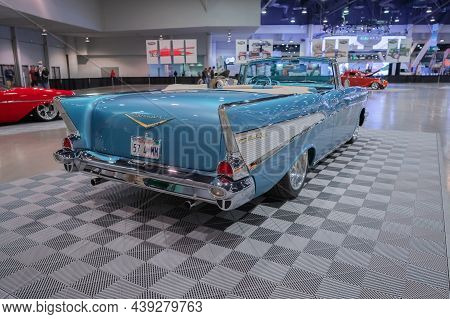 1957 Chevrolet Bel Air Restomod Showcased At The Sema Show.