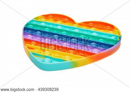 Colplay Pop It, Heart Shaped Fidget Toys Sensory Bubble Fidget Toy Push Pop, Silicone Special Needs 