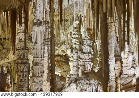 Campanet Caves In Mallorca. Geological And Mineral. Balearic Islands. Spain