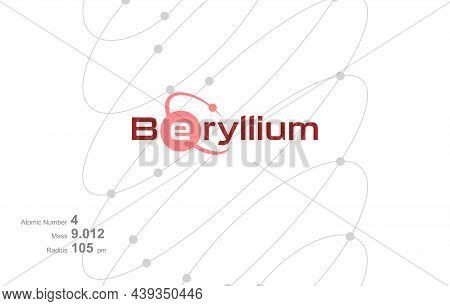 Modern Logo Design For The Word Holmium Which Belongs To Atoms In The Atomic Periodic System.