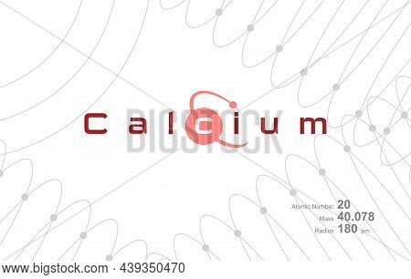 Modern Logo Design For The Word Holmium Which Belongs To Atoms In The Atomic Periodic System.
