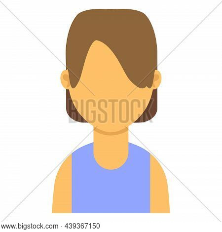Woman Avatar Person Female Vector Illustration Icon Character. Face Portrait Woman Avatar Cartoon Gi