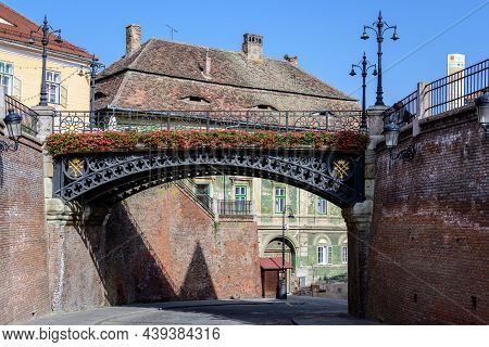 The Bridge Of Lies (podul Minciunilor) Near The Small Square (piata Mica) In The Historical Center O