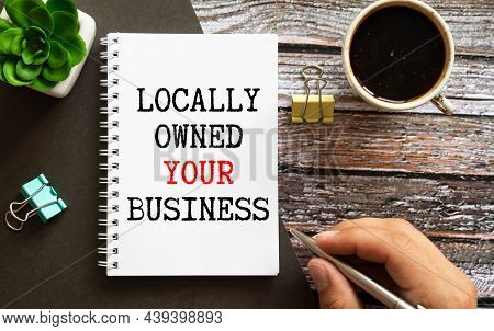 Handwriting Announcement Text Showing Small Business. Business Concept For Family Owned Company Writ