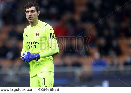 Ciprian Tatarusanu Of Ac Milan  During The  Uefa Champions League Group B Match Between Ac Milan And