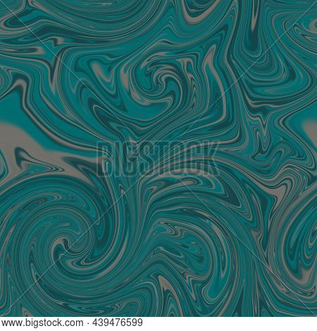 Seamless Twirly Swirly Abstract Liquid Marble Surface Pattern Design For Print
