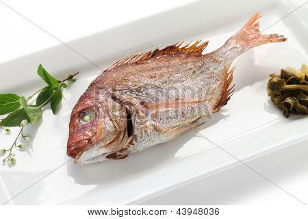 붉은 도미 구이 소금, 타이 아니 시오 야 키, 일본 요리