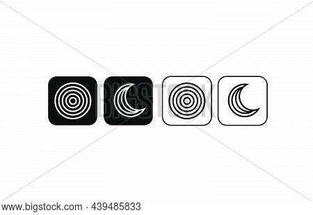 Light Mode Dark Mode Switch. Day Night Mode Button Vector.