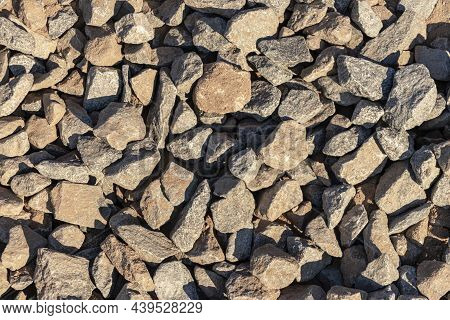 Granite Crushed Stone Or Graphy. Building Material Texture Background