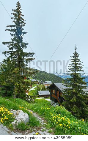 Bettmeralp byn sommar Visa (Schweiz)