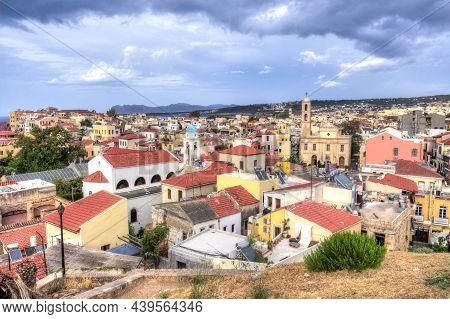 Chania Cathedral In Center Of Old Town, Crete Island, Greece
