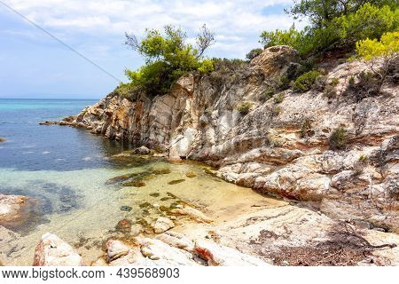 Platanitsi Beach On Sithonia Peninsula, Chalkidiki, Greece