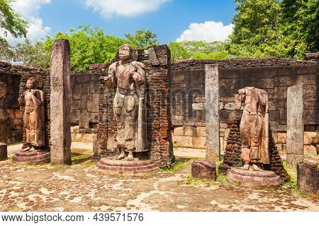 Hatadage Or Hetadage Is An Ancient Relic Temple In Polonnaruwa City, Sri Lanka