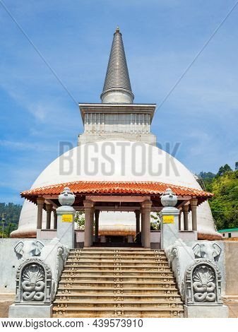 Kotmale Or Kothmale Mahaweli Maha Seya Is A Buddhist Stupa And Temple Located Near Kotmale Dam In Sr