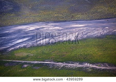 Textura půdy Bromo