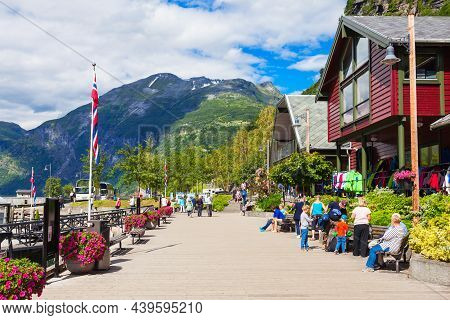 Oslo, Norway - July 29, 2017: Geiranger Is A Small Tourist Village In Sunnmore Region Of Norway. Gei
