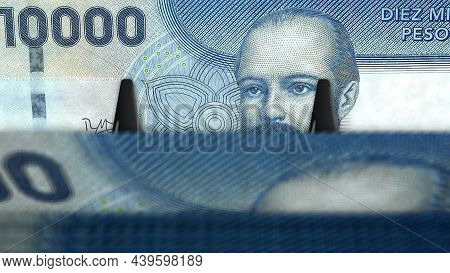 Chile Pesos Money Banknotes Pack 3D Illustration