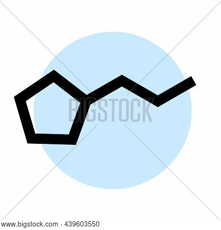 Histamine Formula Icon Or Logo. Neurotransmitter For The Brain, Spinal Cord, And Uterus. Inflammator