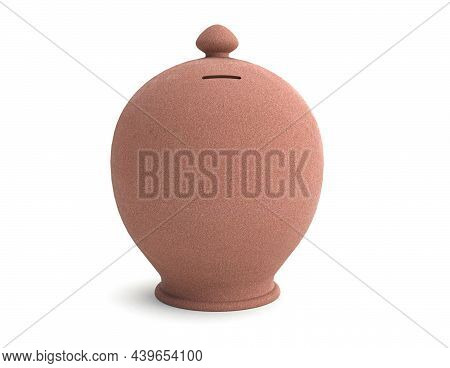Handmade Eco Friendly Money Bank Made With Clay Called Gullak Pakistan India Bangladesh 3d Illustrat