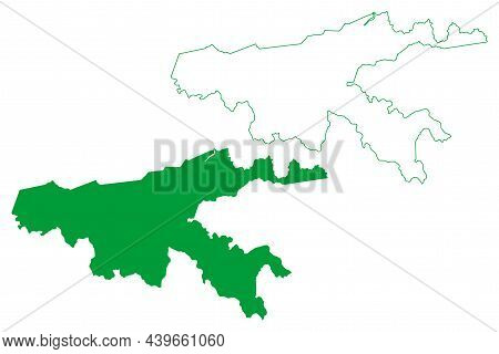 Laje Municipality (bahia State, Municipalities Of Brazil, Federative Republic Of Brazil) Map Vector 