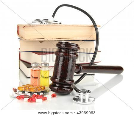 Concetto di medicina forense close up
