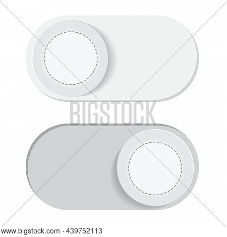 Toggle Vector Switch Slider Button. On Off. Mobile Phone Ui Interface Turn Power. Control Web Bar. S