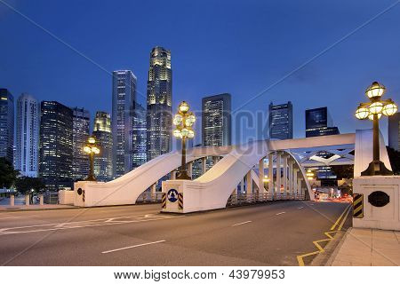 Panoráma Singapuru Elgin most