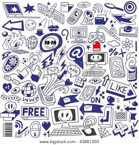 Веб doodles коллекции